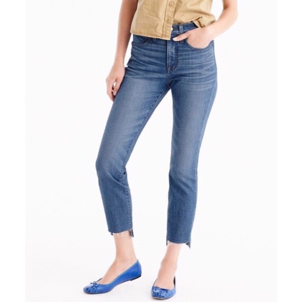 J. CREW • ‘Vintage Straight’ Step Hem Crop Jeans